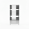 Brita Bathrooms Designer Vertical Flat Single Panel Chrome Towel Warmer Radiator 1050 x 500mm