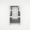Brita Bathrooms Designer Vertical Flat Single Panel Chrome Towel Warmer Radiator 1050 x 600mm