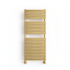 Brita Bathrooms Designer Vertical Flat Single Panel Gold Towel Warmer Radiator 1200 x 500mm