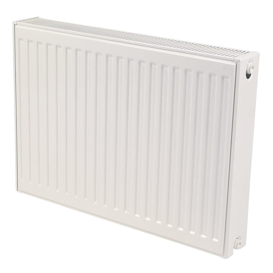 Brita Bathrooms Type 22 Double Panel Double Convector Radiator – 500 x 600mm White | 3273 BTU (Horizontal)