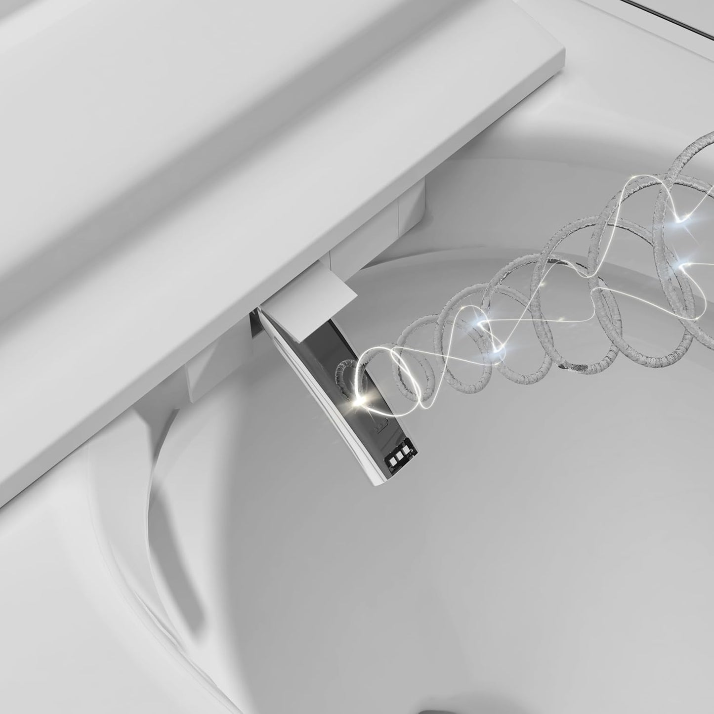 Brita Bathrooms Smart Intelligent Square Toilet (P-Trap) – Remote Control, Warm Seat, Auto Open/Flush, Bidet Wash & Warm Air Dryer