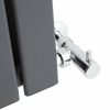 Brita Bathrooms Designer Vertical Flat Double Panel Anthracite Radiator 1800 x 532mm – 7781 BTU