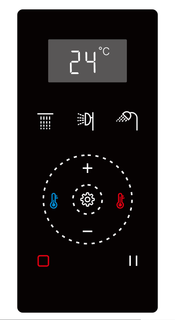 Brita Bathrooms Digital Concealed Thermostatic Shower Valve – 3 Way Diverter with Touch LCD Screen & Smart Temperature Control
