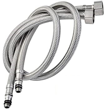 Brita Bathrooms Monobloc Basin Mixer Tap – Chrome with Click Clack Waste & Flexi Hoses (Solid Brass, Lifetime Guarantee)