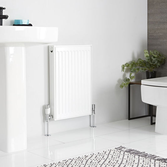 Brita Bathrooms Type 11 Single Panel Single Convector Radiator – 750 x 500mm White | 2531 BTU (Horizontal)